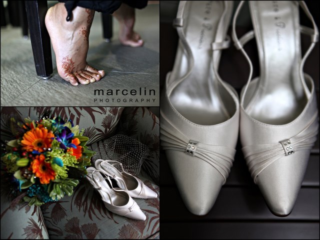 bridal shoes at the palms hotel