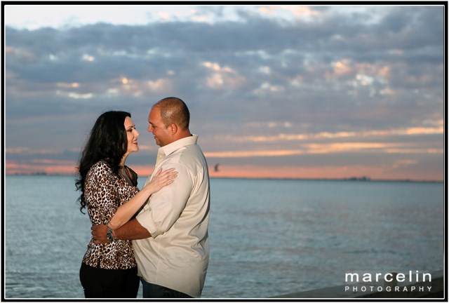 sunset at bill baggs florida state park - giselle ray engagement session